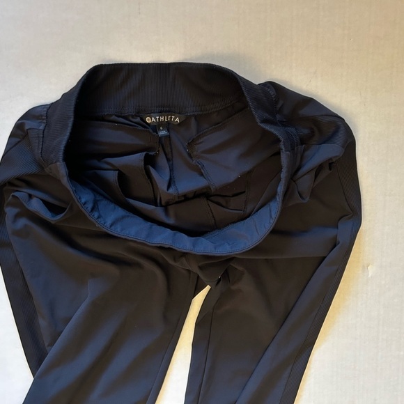 Athleta Brooklyn textured Mid rise ankle black light weight pants Sz-6 Q5 - Picture 12 of 16